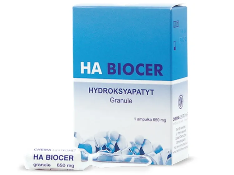 HA BIOCER hydroksyapatyt chema - syntetyczny materiał ceramiczny