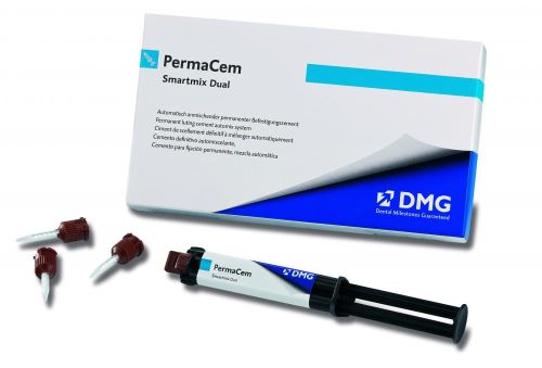 DMG PermaCem Smartmix Dual 2 x 10 g - Uniwersalny, spajający, samoutwardzający cement kompomerowy