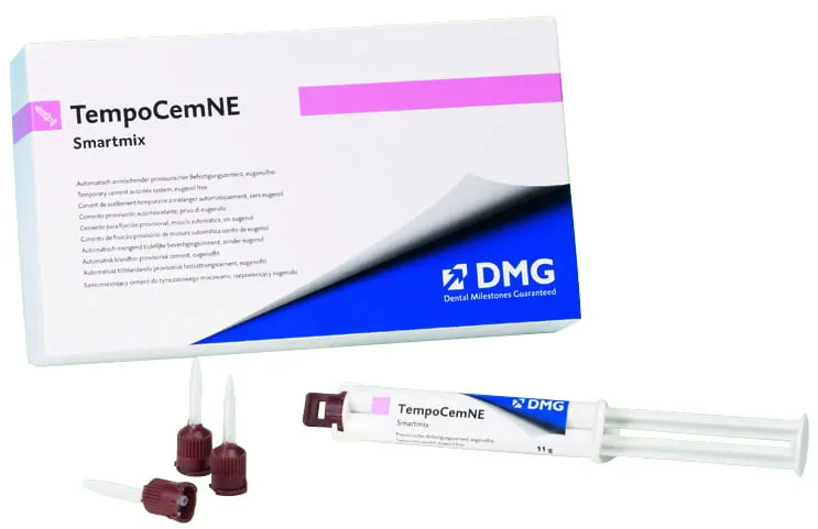 DMG TempoCem NE Smartmix 2 x 11g - Samomieszający się cement na bazie tlenku cynku