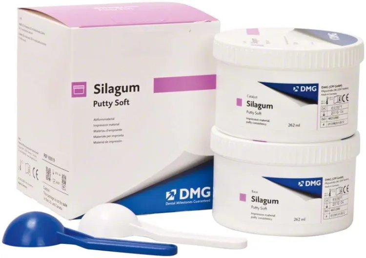 DMG Silagum Putty Soft 2 x 262 ml - Masa do wycisków wstępnych do technik dwuwarstwowych