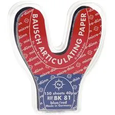 Bausch BK81 Kalka artykulacyjna 40µ, podkowa
