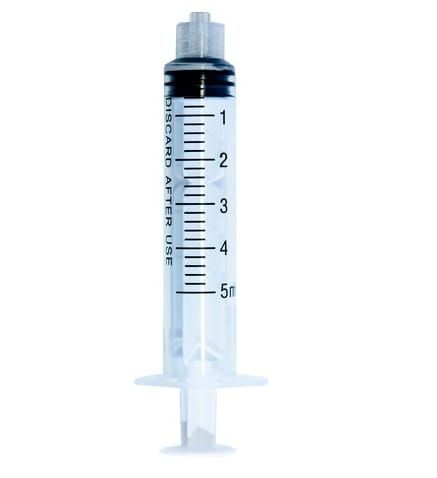 MB Strzykawki luer lock 5ml Jednorazowe, apirogenne, nietoksyczne, sterylne