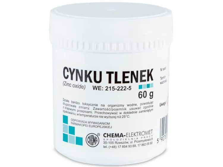 chema tlenek cynku 60g do zarabiania past